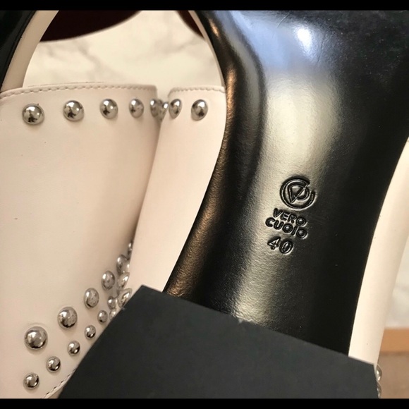 White Studded Sandals - Picture 6 of 6